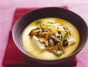 豆腐茶碗蒸し きのこあんかけ