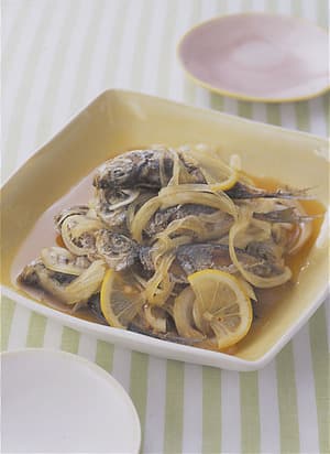 小あじの揚げびたし