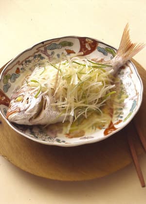 小鯛の香味野菜蒸し