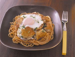 コロッケのせスパゲティ