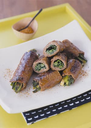 牛肉のねぎ巻き焼き