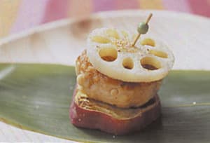 えのき入りつくねの秋野菜串
