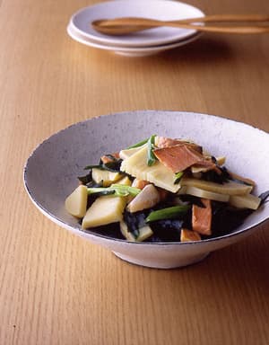 辛塩鮭の若竹煮
