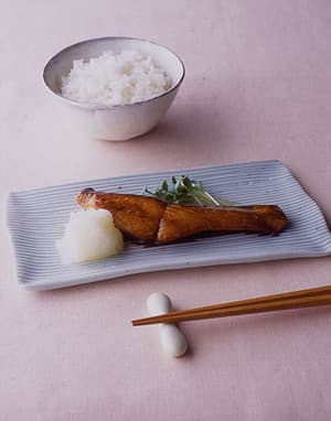 生鮭の照り焼き