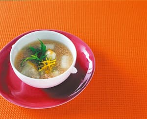 ゆず風味明太スープ
