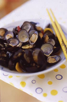 しじみの紹興酒炒め