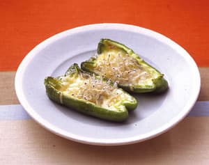 ピーマンのじゃこチーズ焼き