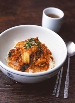 豚キムチ丼