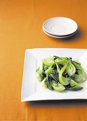 青梗菜のしょうが炒め