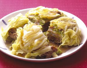 春キャベツと豚肉の重ね蒸し