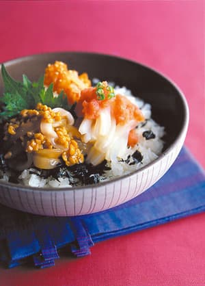 いかの三色丼