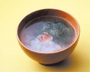 たたきとろろの梅昆布汁