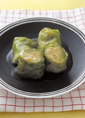 豆腐とえびのロールキャベツ