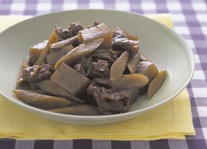 ごぼうと牛肉のいり煮