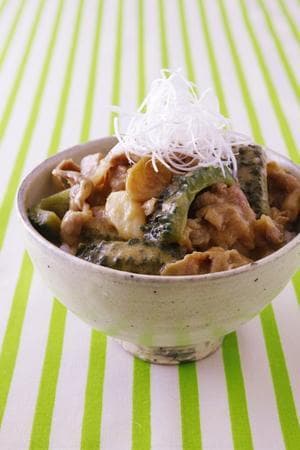 ゴーヤー豚みそ丼