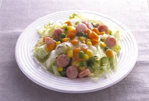 レタスのミックスベジあんかけ