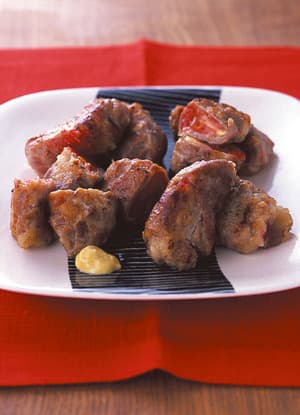 トマトの豚肉巻きガーリック風味