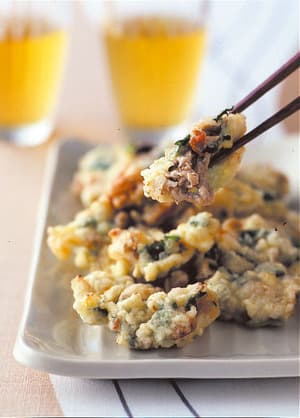 梅風味の豚こま天