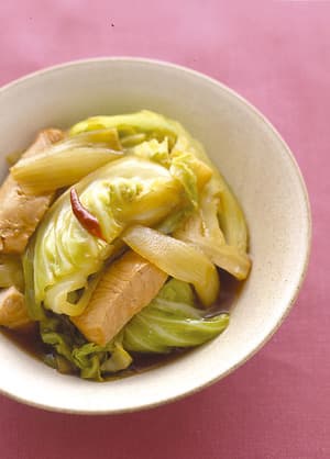 キャベツと鮭の煮もの