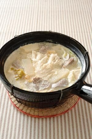 塩豚の豆乳チゲ