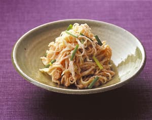 切り干し大根の明太マヨあえ