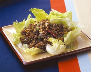 牛ひき肉と野菜のカレー炒め