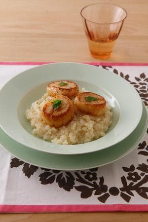 帆立てのチーズリゾット