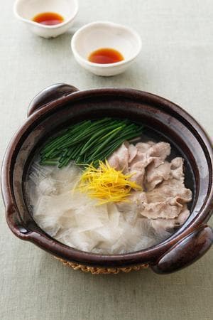 大根と豚肉のシンプル鍋