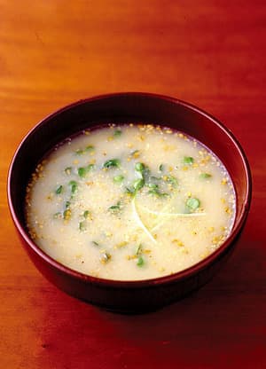 貝割れのごまみそ汁