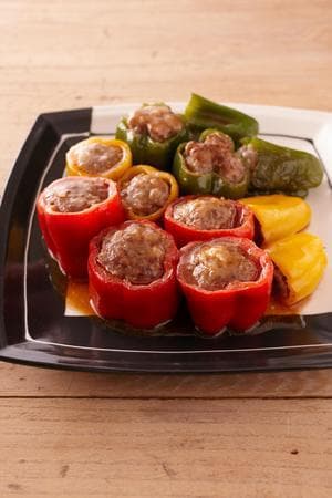 ピーマンの肉詰め焼き