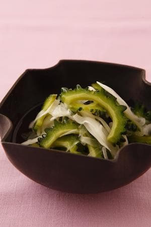 ゴーヤーと玉ねぎのなます風