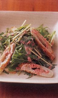 水菜の梅マヨあえ