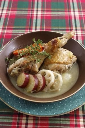 チキンソテーのポトフー風煮込み