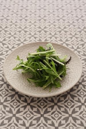 水菜の塩昆布あえ