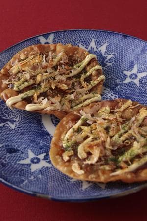 お好み焼き風せんべい