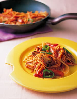 ナポリタン風パスタパエリヤ