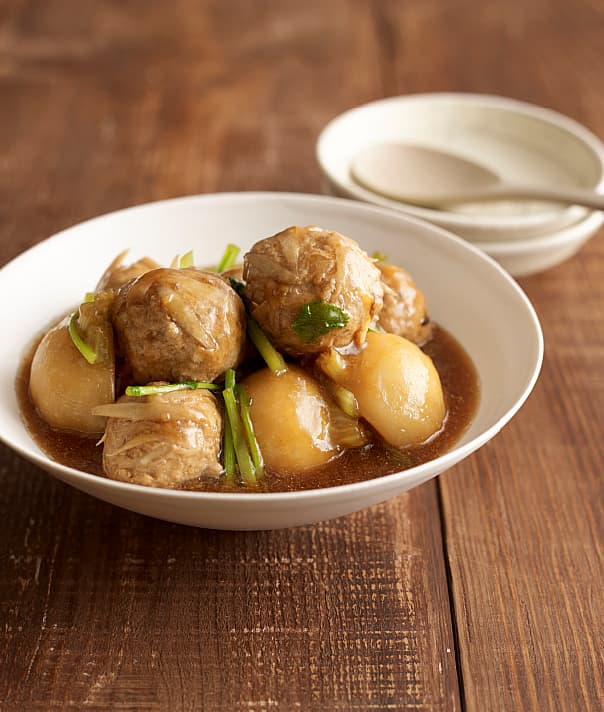 豚だんごとかぶの中華煮