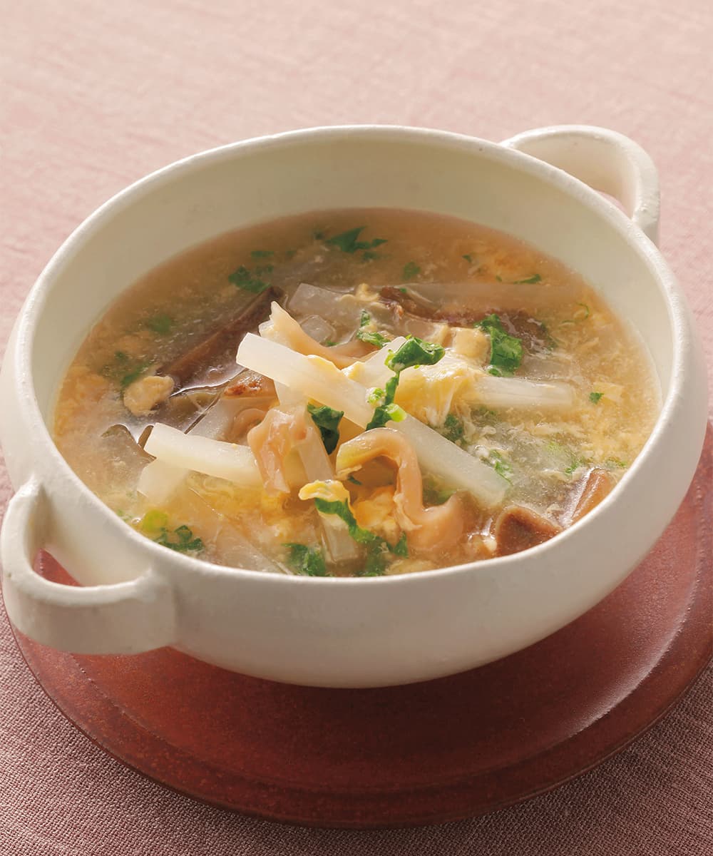 大根と卵の中華スープ