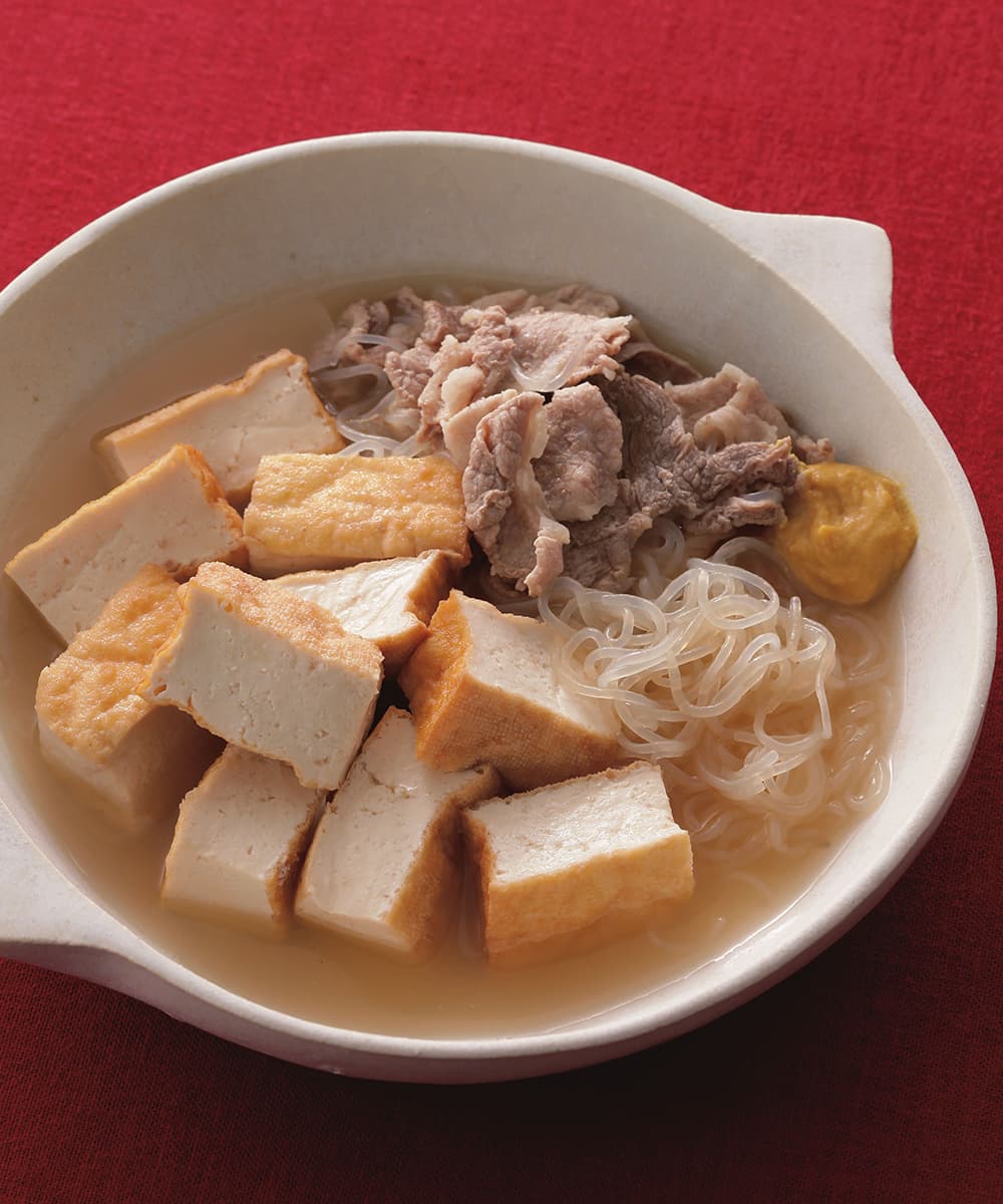厚揚げと豚肉の和風煮