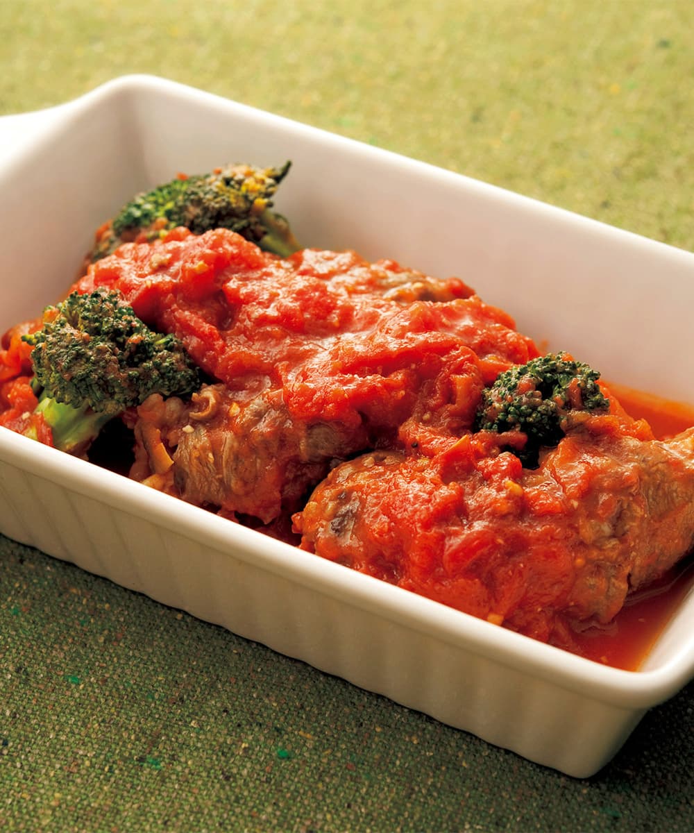 ロール牛肉のトマト煮