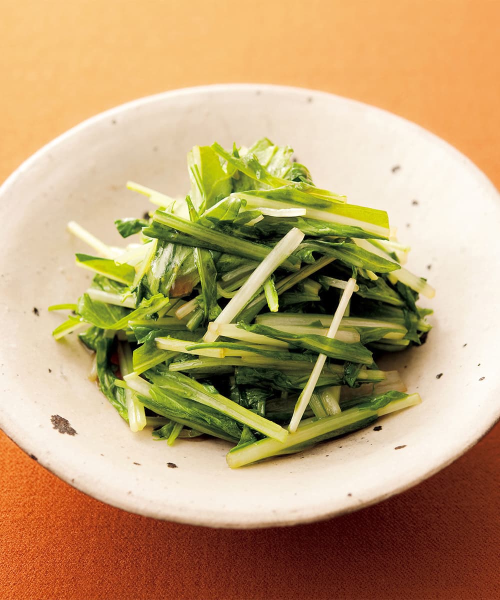 水菜のさっと炒め