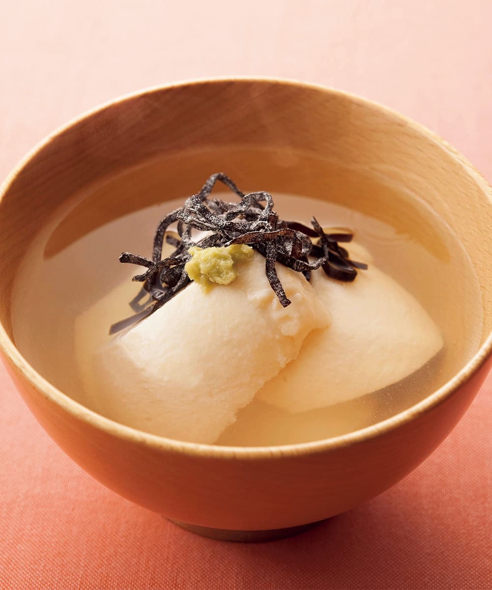 豆腐と塩昆布のすまし汁