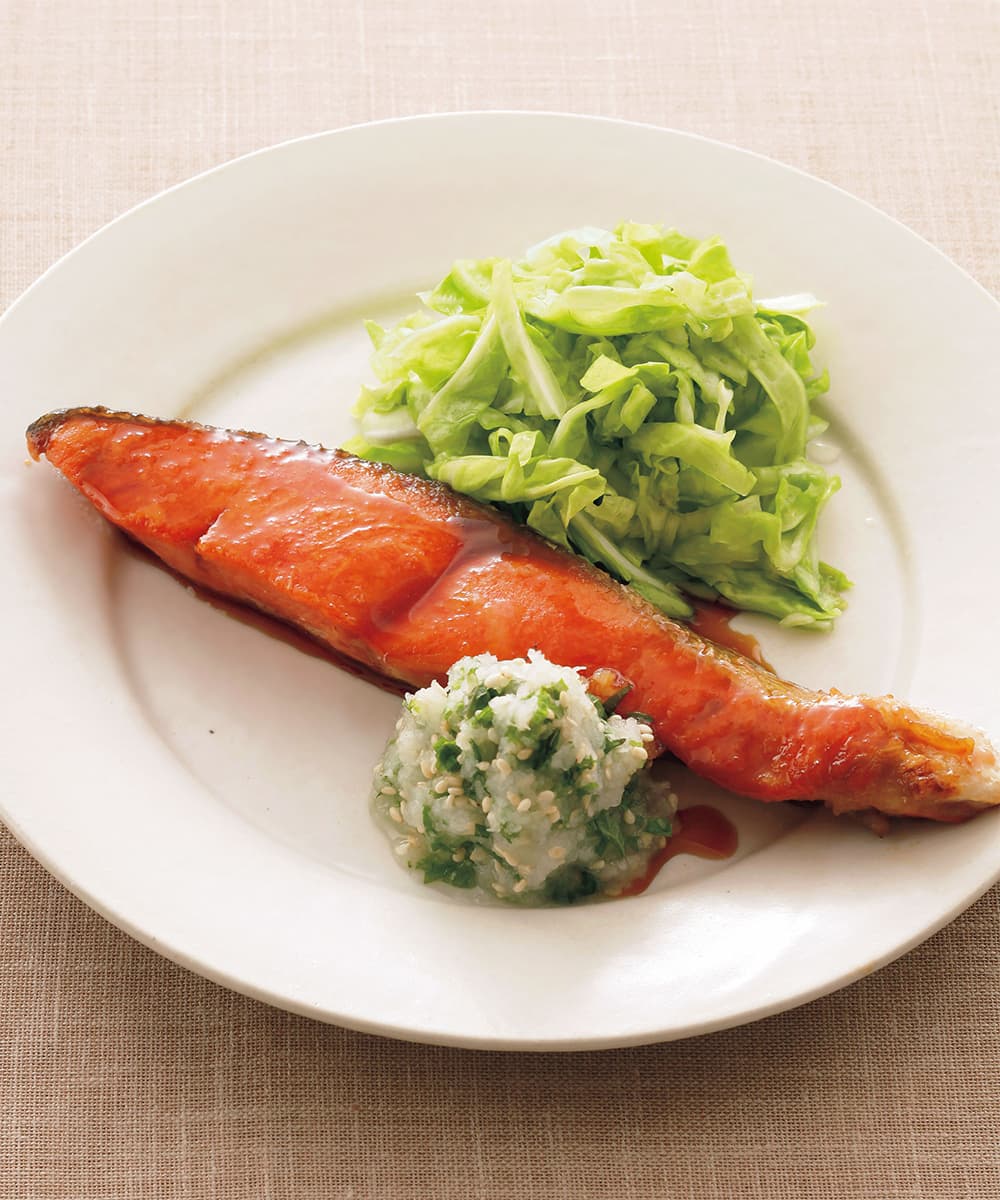 鮭の照り焼き しそおろし添え