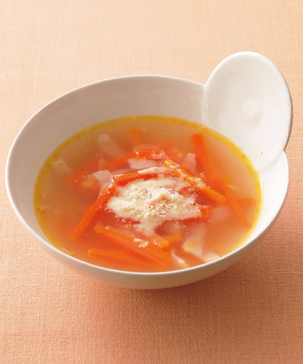 にんじんとベーコンのスープ