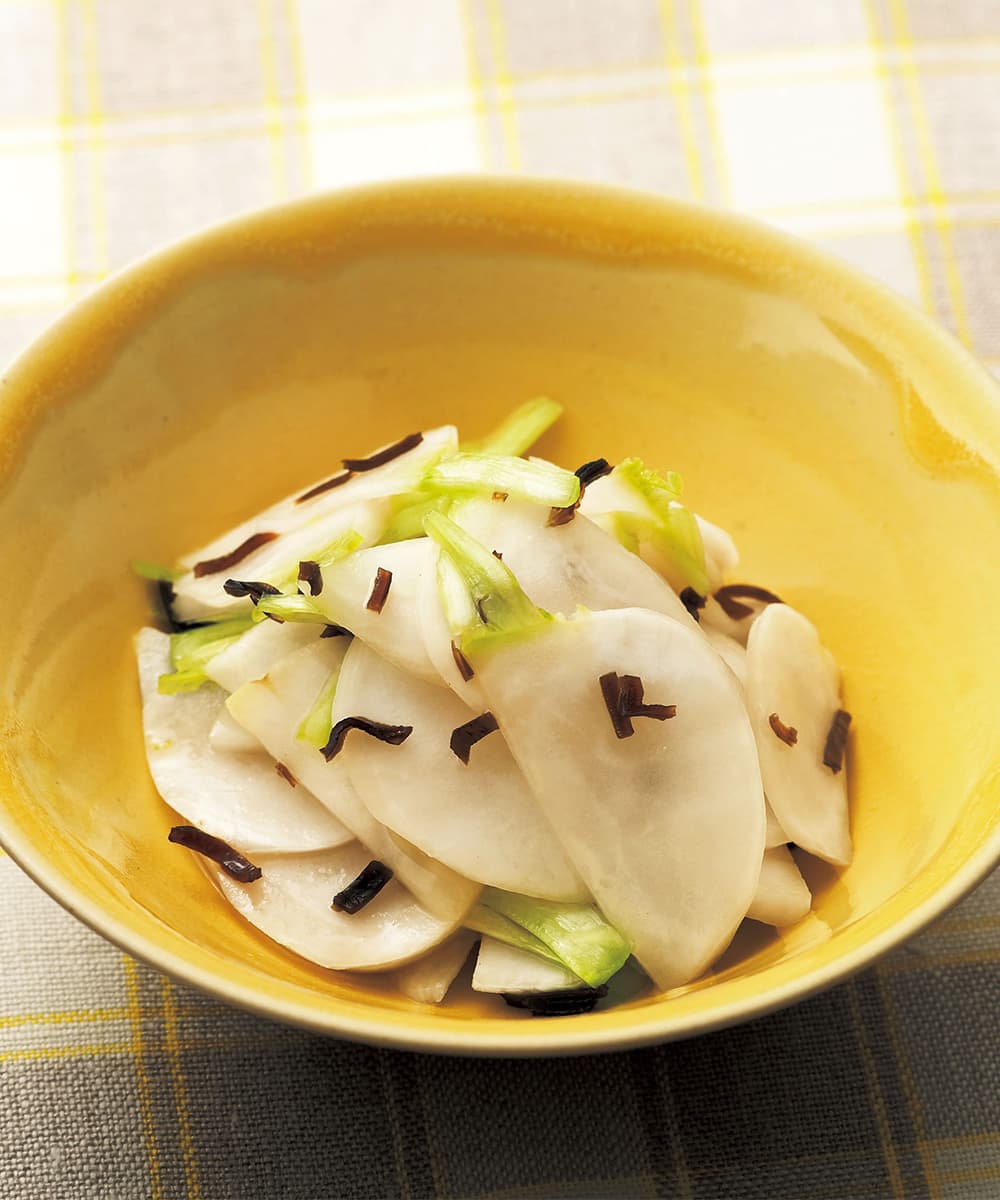かぶと塩昆布のあえもの