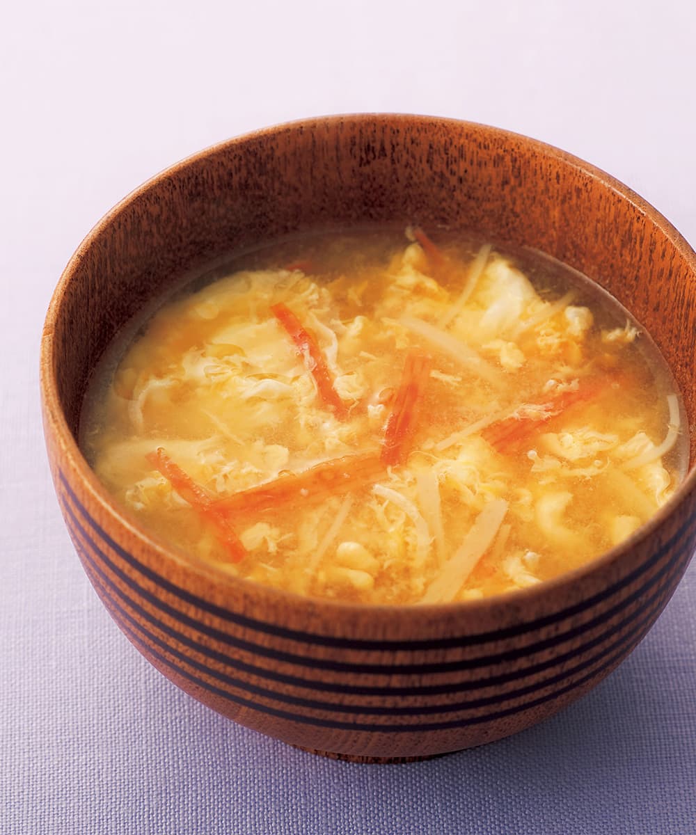 かにかま入りかきたま汁