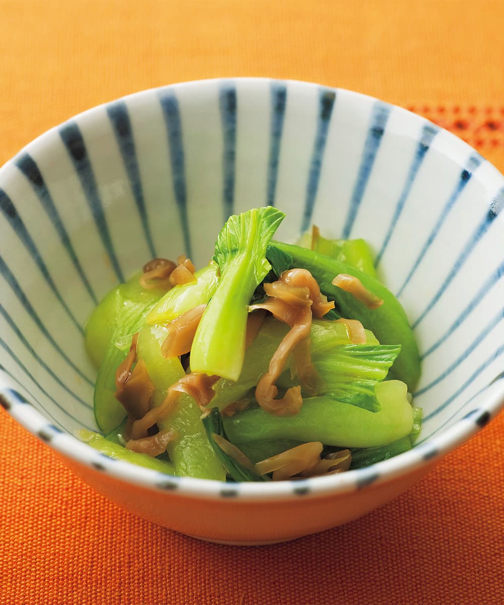 青梗菜とザーサイのあえもの