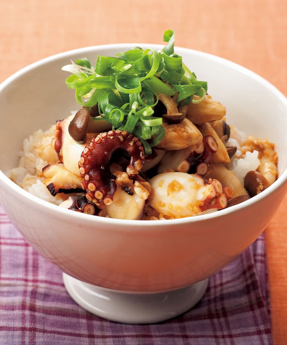たこのバターしょうゆ丼