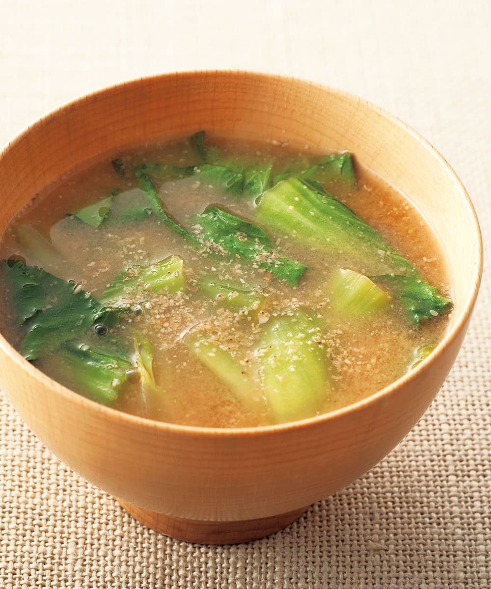 青梗菜のみそ汁