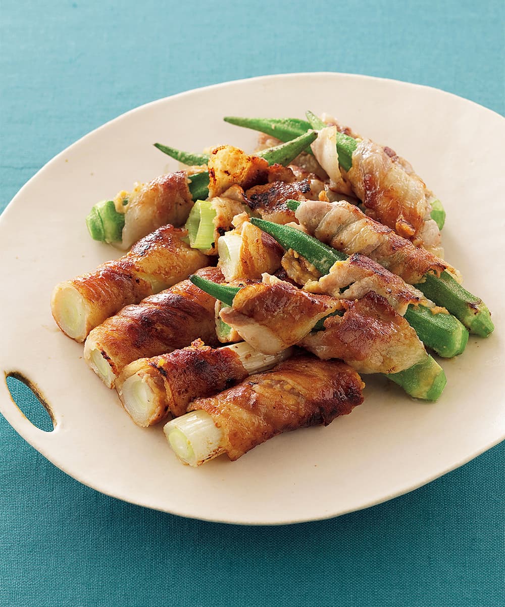 豚バラの野菜巻き焼き
